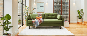 Green Velvet Sofa