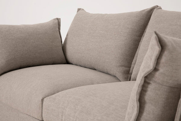 Pumice Image 5 - Model 06 2 Seater Right Corner Sofa in Pumice Seat Detail