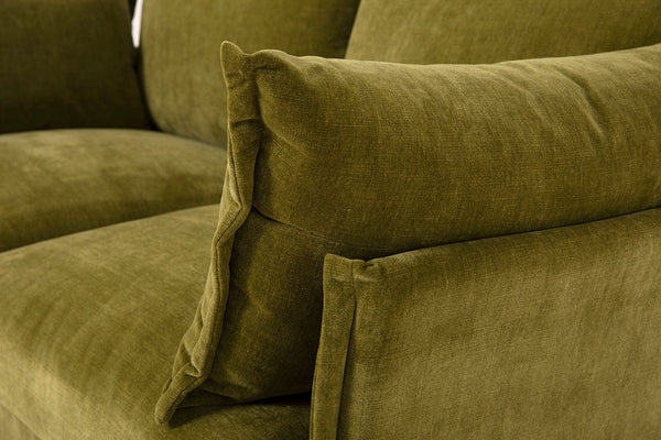 Moss Image 6 - Model 06 2 Seater Right Corner Sofa in Moss Arm View