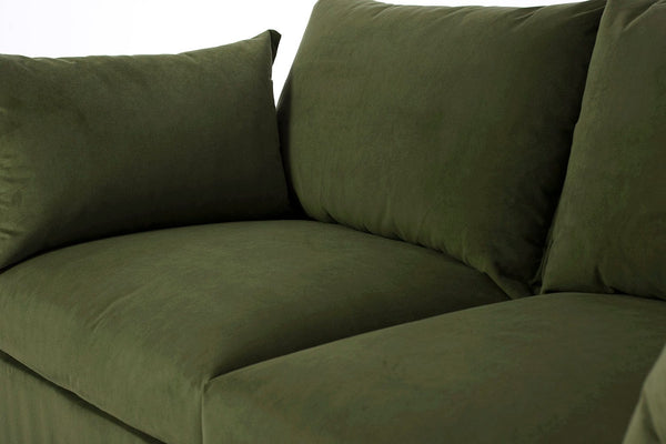 Vine Image 7 - Model 06 2 Seater Left Corner Sofa in Vine Cushion Detail