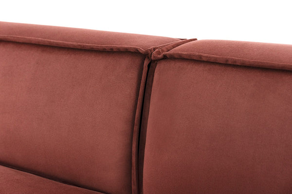 Brick image 4 - Model 03 2 seater in Brick Velvet Cushion View