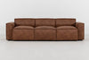 Chestnut image 1 - Model 03 3 seater in chestnut Front View