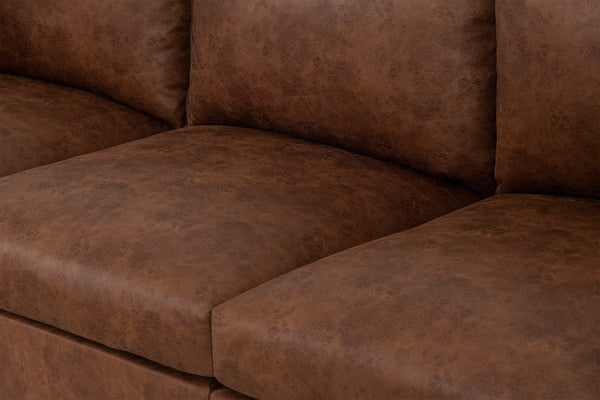 Chestnut Image 5 - Model 06 3 Seater in Chestnut  Seat Detail