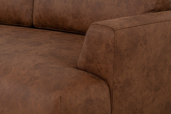 Chestnut Image 4 - Model 05 3 Seater in Chestnut - Arm Detail