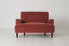 Brick image 1 - Model 05 Love Seat in Brick Velvet Front View