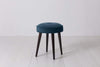 Teal image 1 - Model 00 Stool in Teal Velvet Front View