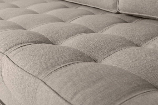 Pumice image 5 - Model 02 3 Seater in Pumice Linen Seat Detail