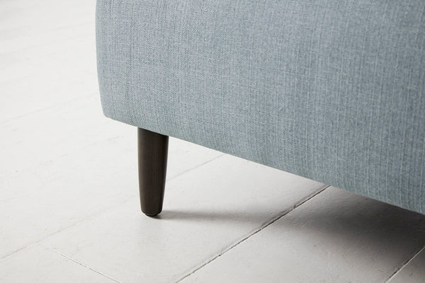 Seaglass image 5 - Model 05 Love Seat in Seaglass Linen Leg Detail