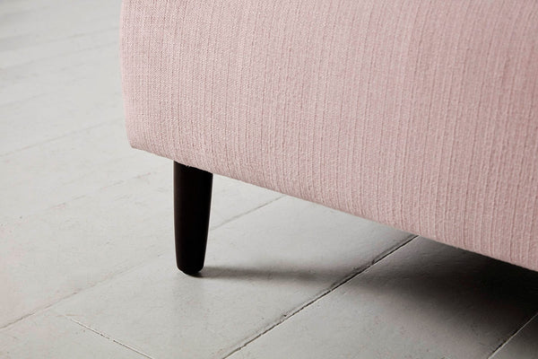 Blush Image 6 - Model 05 Love Seat in Blush Linen - Leg Detail