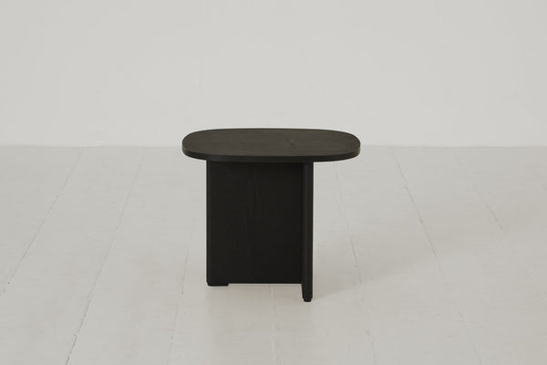 Dark Ash image 2 - Small Side Table - Side profile