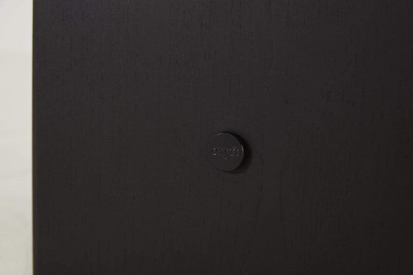 Dark Ash Image 4 - Small Side Table - Lock detail