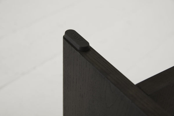 Dark Ash Image 6 - Small Side Table - Leg detail