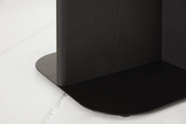 Dark Ash Image 6 - Large Side Table - Leg detail