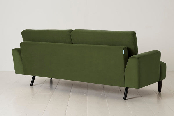 Vine Image 3 - Model 05 3 Seater in Vine Velvet - Back View