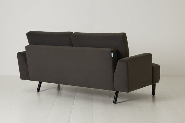 Charcoal Image 3 - Model 05 2 Seater in Charcoal Velvet - Back View