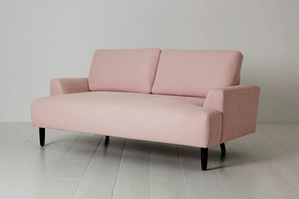 Blush Image 2 - Model 05 2 Seater in Blush Linen - Side View