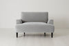 Light Grey Image 1 - Model 05 Love Seat in Light Grey Velvet - Front View