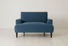 Teal Image 1 - Model 05 Love Seat in Teal Velvet - Front View