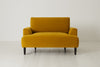 Mustard Image 1 - Model 05 Love Seat in Mustard Velvet - Front View