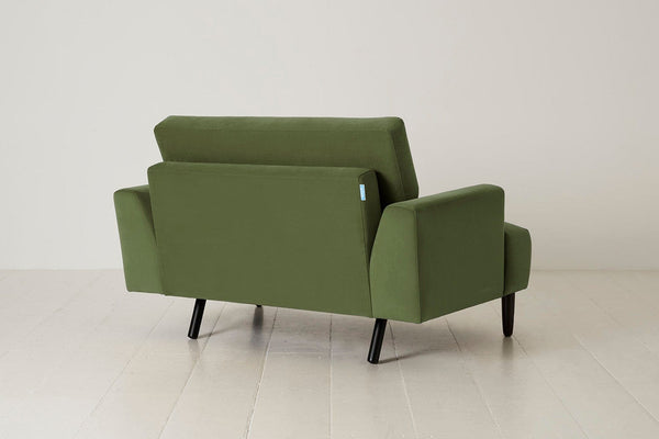 Vine Image 3 - Model 05 Love Seat in Vine Velvet - Back View