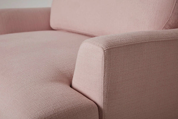 Blush Image 4 - Model 05 Love Seat in Blush Linen - Arm Detail