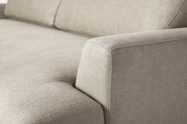 Pumice Image 4 - Model 05 2 Seater in Pumice Linen - Arm Detail