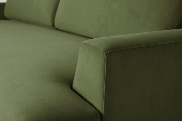 Vine Image 4 - Model 05 Love Seat in Vine Velvet - Arm Detail