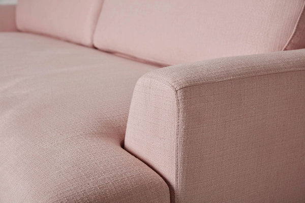 Blush Image 4 - Model 05 2 Seater in Blush Linen - Arm Detail