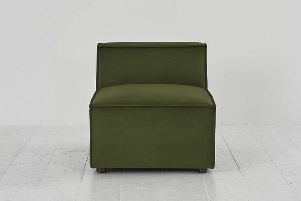 Vine image 1 - Model 03 Single Seat in Vine Velvet Front View