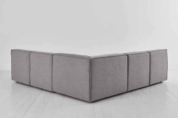 Shadow image 3 - Model 03 Corner Sofa in Shadow Linen Rear View