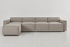 Pumice image 1 - Model 03 4 Seater Left Chaise in Pumice Linen Front View