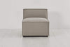 Pumice image 1 - Model 03 Single Seat in Pumice Linen Front View