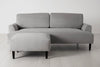 Light grey Image 1 - Model 05 3 Seater Chaise in Light grey velvet- Front View