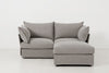 Shadow Image 1 - Model 06 2 Seater Right Corner Sofa in Shadow Front View