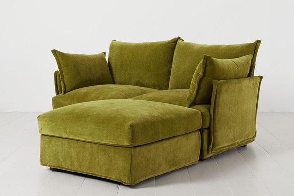 Moss Image 2 - Model 06 2 Seater Right Corner Sofa in Moss Side View