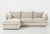 Bone Image 1 - Model 06 3 Seater Left Corner Sofa Front View