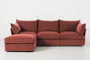 Brick Image 1 - Model 06 3 Seater Left Corner Sofa in Brick Front View