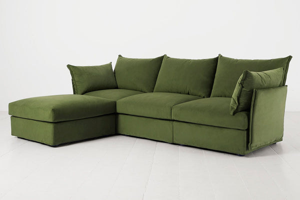 Vine Image 2 - Model 06 3 Seater Left Corner Sofa in Vine Side View