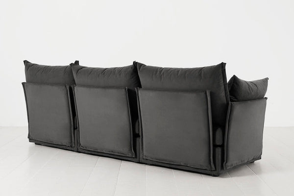 Charcoal Image 3 - Model 06 3 Seater in Charcoal Back View