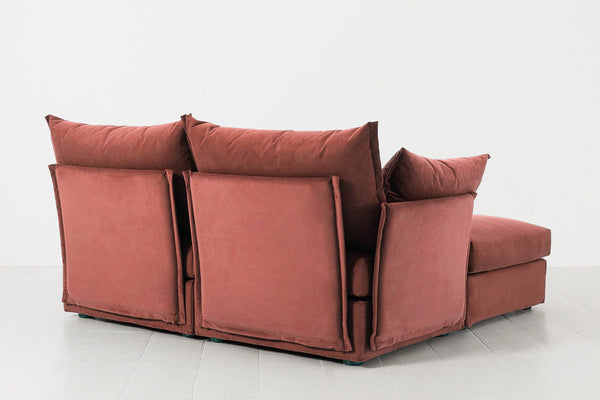 Brick Image 5 - Model 06 2 Seater Left Corner Sofa in Brick Back Detail