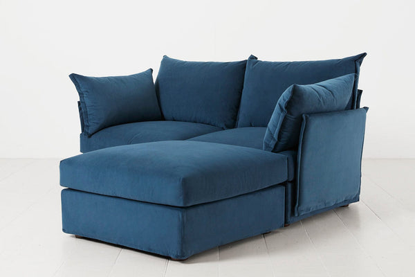 Teal Image 2 - Model 06 2 Seater Right Corner Sofa in Teal Side View