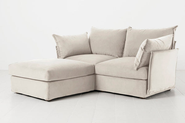 Bone Image 2 - Model 06 2 Seater Left Corner Sofa Side View