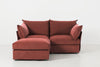 Brick Image 1 - Model 06 2 Seater Left Corner Sofa in Brick Front View