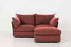 Brick Image 1 - Model 06 2 Seater Right Corner Sofa in Brick Front View