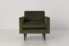 Vine image 1 - Model 01 Armchair in Vine Velvet Front View