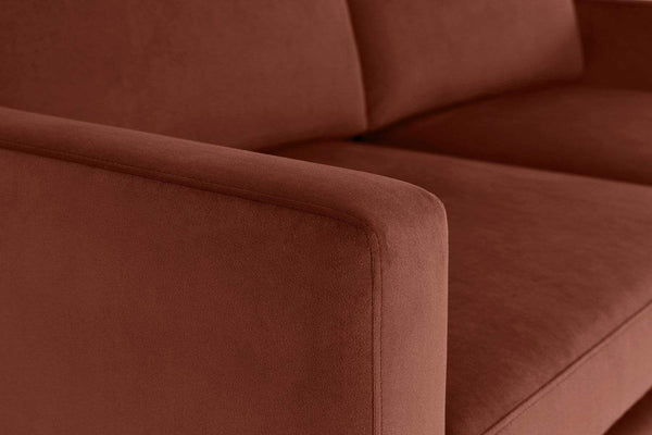 Brick image 3 - Model 01 2 seater in Brick Velvet Arm Detail