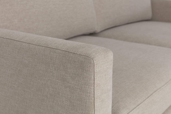 Pumice image 3 - Model 01 2 seater in Pumice Linen Arm Detail